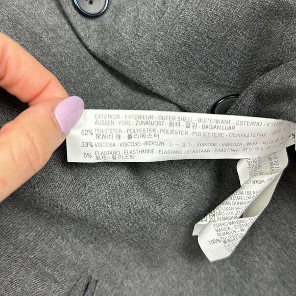 Zara Man Sport Coat Mens 42R Blazer Jacket 2 Button Single Vent Business Gray - Picture 8 of 11